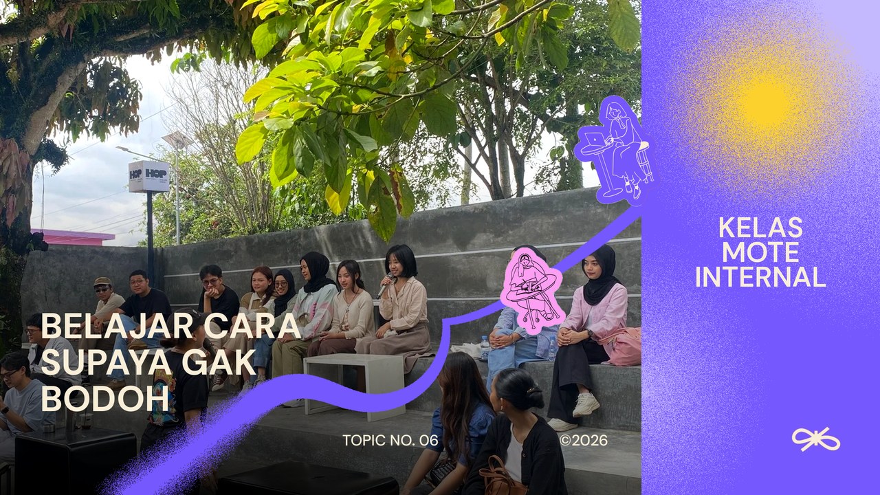 Sampul kelas Belajar cara supaya gak bodoh.