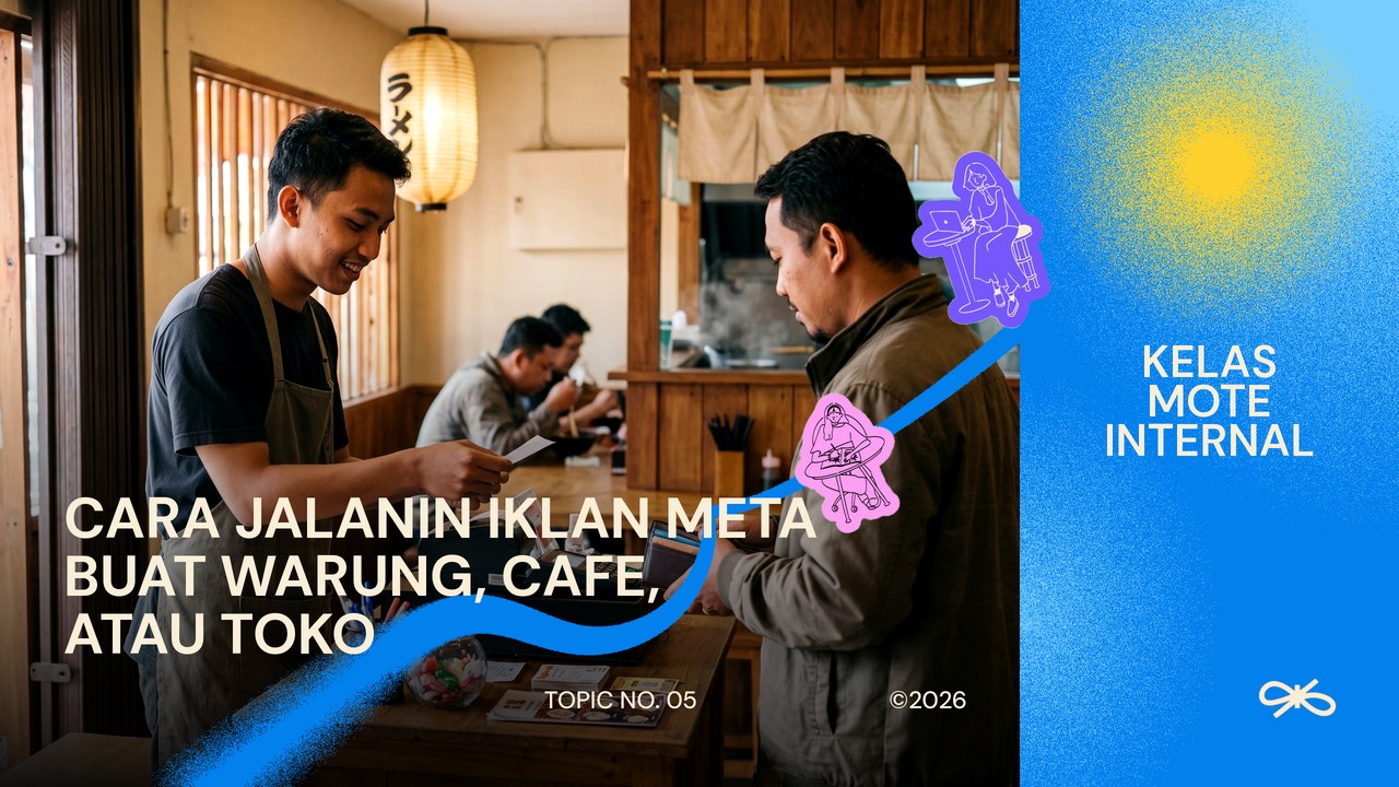 Sampul kelas Cara jalanin iklan Meta buat warung, cafe, atau toko.