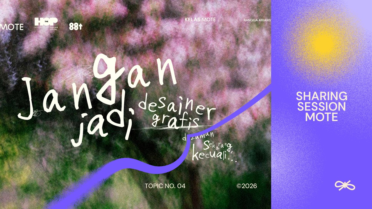 Sampul kelas Jangan jadi desainer grafis.