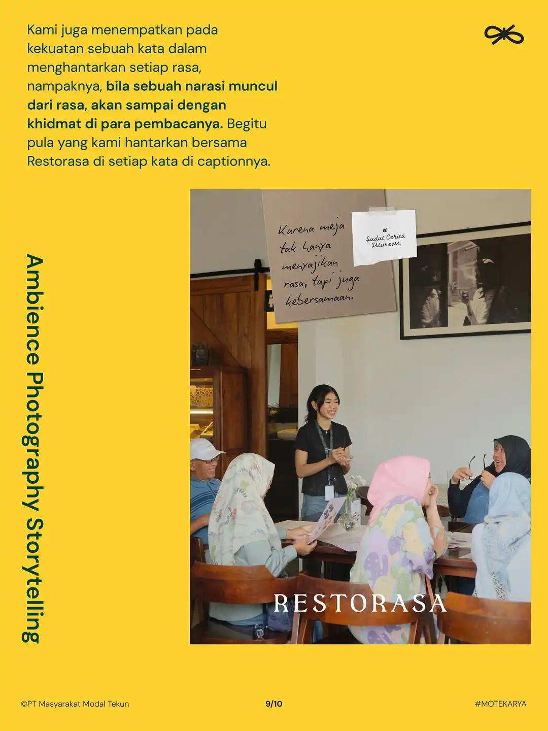 Ambience photography storytelling: narasi yang sampai dengan khidmat pada pembaca